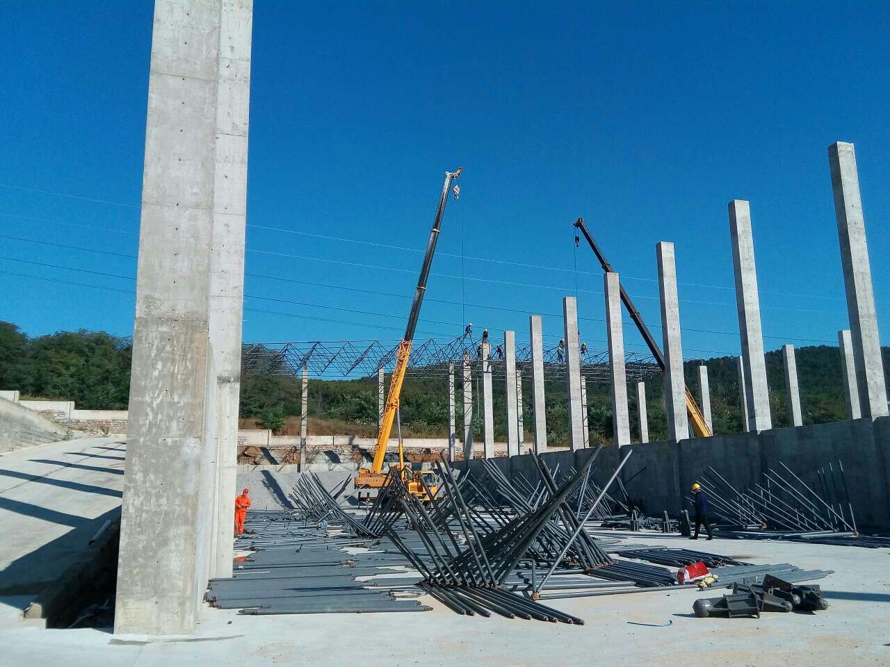 新乡搅拌站网架